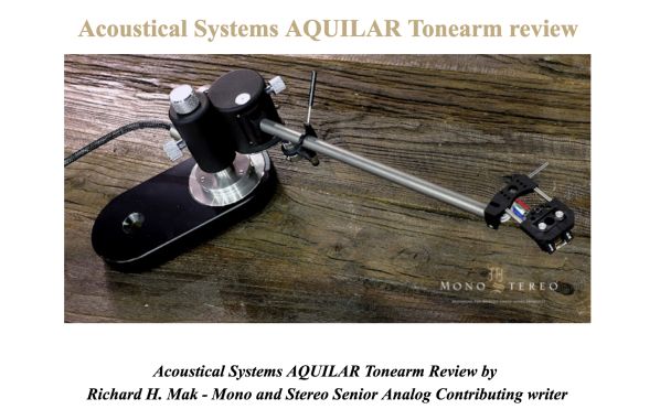 Acoustical Systems Aquilar Tonearm