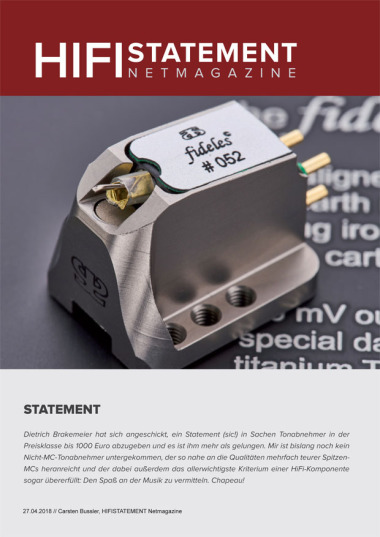 April 2018 - the fideles - Test. HIFISTATEMENT Netmagazine